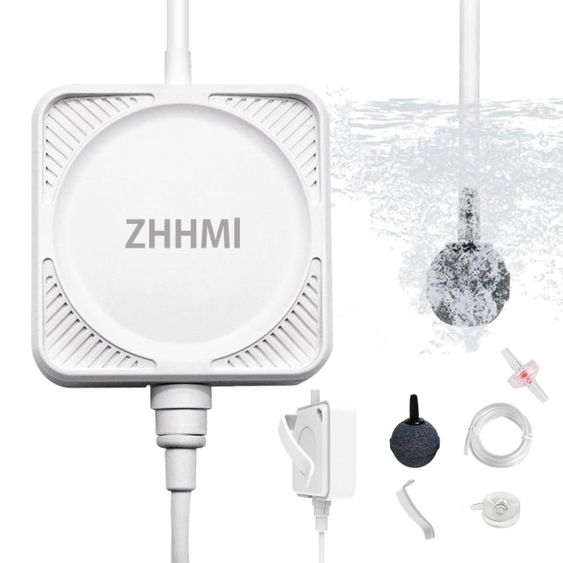 GRATIQUE MIEIのZHHMl 水槽エアーポンプ 小型エアーポンプ 0.3L / Min空気の排出量 空気ポンプ 低騒音 効率的に水族館/水槽の酸素提供可能｜アングル3