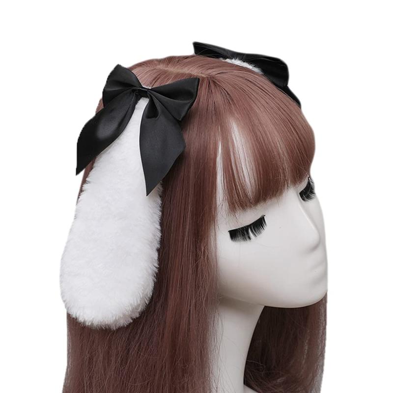 ウサ耳 lolita ロリータ かわいい うさぎの耳 獣耳 コスプレ ヘアピン サイドクリップ けもみみピン 髪飾り うさぎ垂れ耳 ハロウィン 仮装メイン素材：人造毛、リボン、クリップなどセット内容:ヘアクリップ×2 /サイズ：約長さ16CM*10CMもこもこで手触りがとてもいい感じ、リボンと合わせてとても可愛い雰囲気を演出します。たれみみのうさ耳はメイド服やアリスに合わせても可愛い。垂れ耳の中に固定用のクリップがありますので、お好きなように固定してください。垂れ耳とリボンはブローチで止められていますので、取り外すことができます。【ご注意】万が一商品にが発生した場合は、気軽に弊社と連絡してください。色に関してモニター等の条件により画面上と実際の色では、稀に異なって見える場合がございます、ご了承ください。