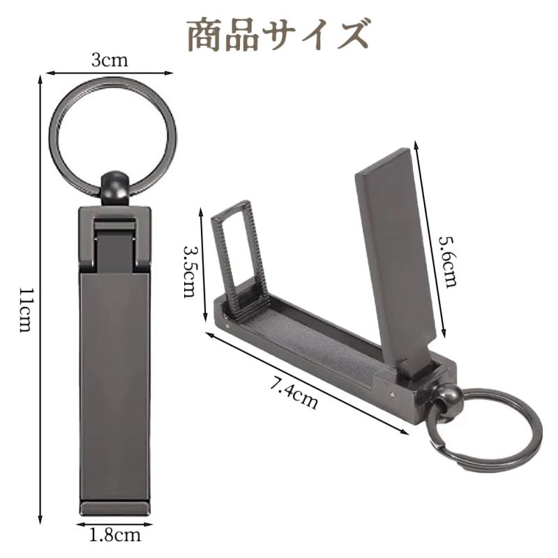 NIHOOOOH 多機能 バッグハンガー & スマホスタンド 耐荷重4.5kg テーブルフック & かばん掛け フック 携帯便利 ガジェット コンパクト カバン フック オフィス 出張 旅行用 putera-10437670 GRATIQUE MIEI サンプル画像2