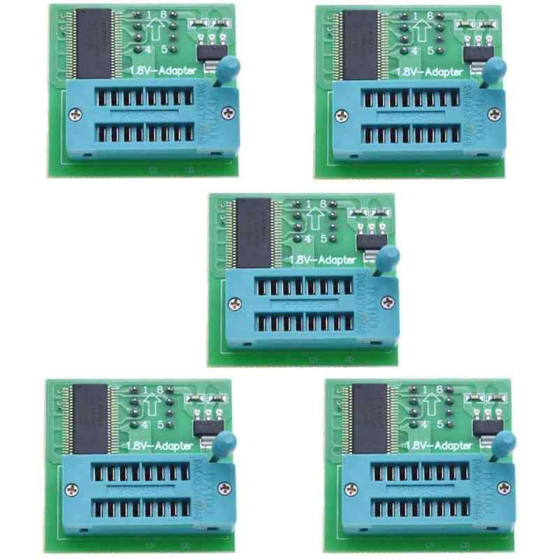 5PCS 1.8V adapter SPI Flash SOP8 DIP8 W25 MX25 programmer using TL866