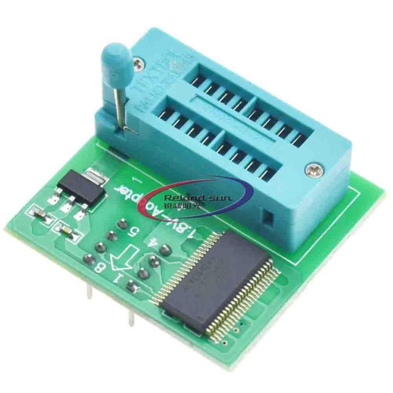 GRATIQUE MIEIの5PCS 1.8V adapter SPI Flash SOP8 DIP8 W25 MX25 programmer using TL866｜アングル2
