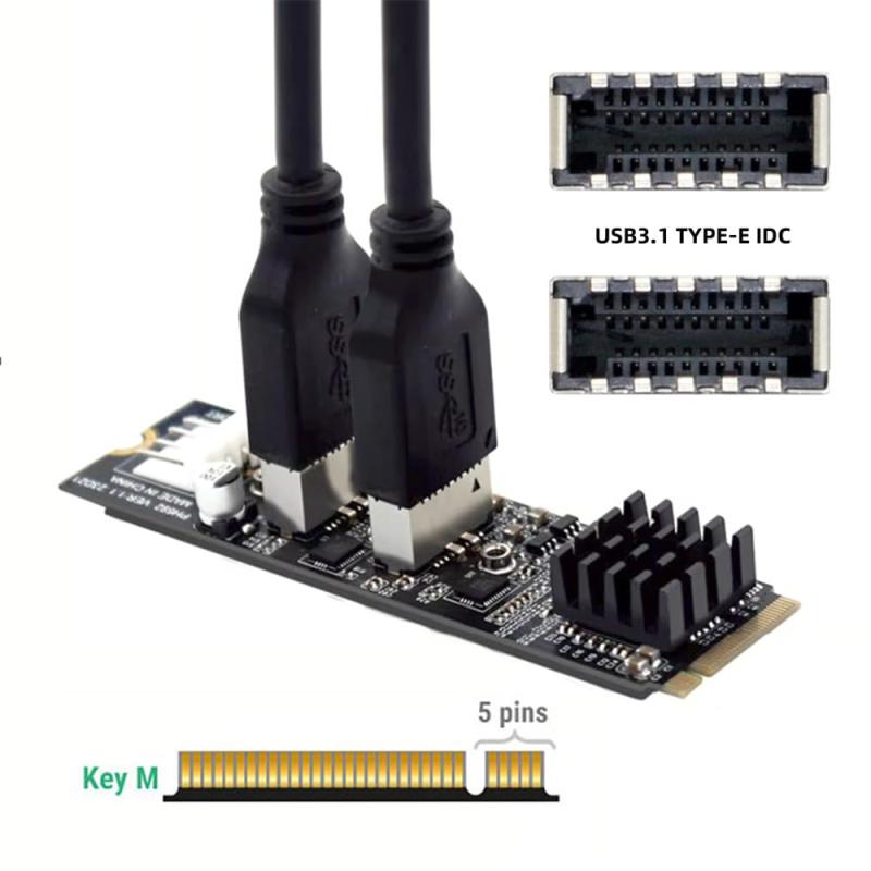 Xiwai 5Gbps USB 3.1 Type-E - 3.0 19 20ピン デュアルポートスプリッターハブ putera-10439212 GRATIQUE MIEI サンプル画像3