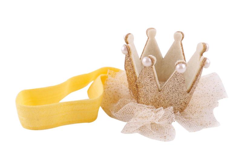 Little Thing (リトルシング) 赤ちゃん ヘアバンド ベビー 髪飾り 王冠 ヘアアクセサリー 出産祝い 結婚式 全5色お勧め年齢：0-3才誕生日や結婚式、お呼ばれに活躍男女兼用でお使いいただけるベビー子供用ヘアバンド出産祝い、誕生日プレゼントなどにも喜ばれます