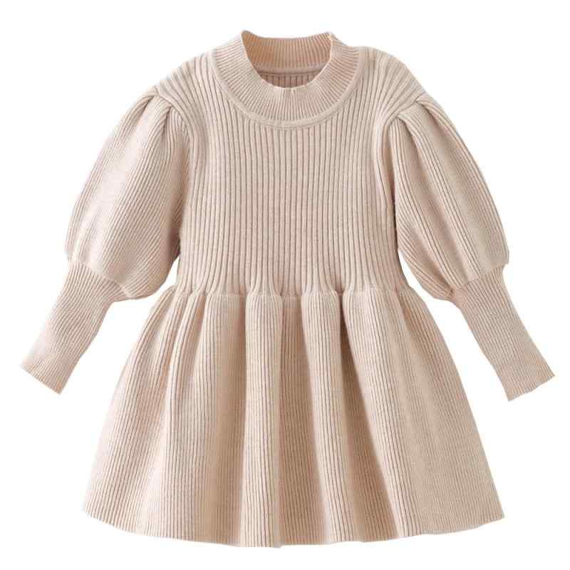 [Baby Nest] ベビー服 女の子 キッズ 長袖 ワンピース ニットドレス フォーマル ベビーギフト お宮参り 発表会 七五三 赤ちゃん 子供ドレス アンティーク