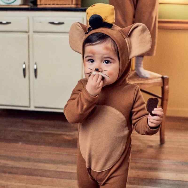[GOKEI] ハロウィン ネズミ 衣装 ベビー 子供 キッズ ロンパース カバーオール ねずみ 動物 アニマル 男の子 女の子 コスチューム コスプレ オーバーオール 着ぐるみ キッズ服 衣装 仮装 子供 putera-10448647 GRATIQUE MIEI パッケージ画像