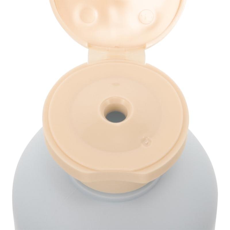 HAKIDZEL 2個セット旅行用トイレタリーボトル フリップキャップ付き詰め替え可能ディスペンサー 300ml容量 PE素材 漏れ防止機能付き 多用途シャンプーソープ用 携帯に便利なトラベルボトル putera-10448772 GRATIQUE MIEI サンプル画像3