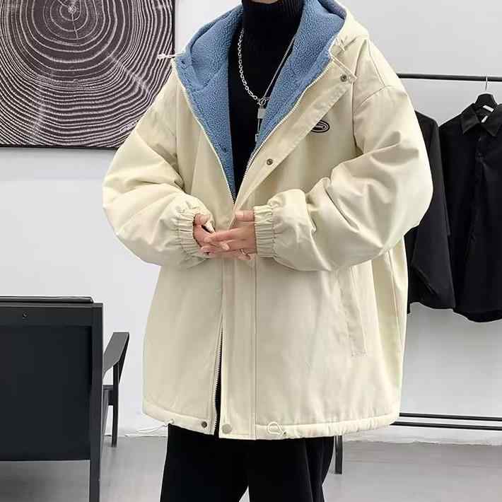 ジャケット メンズ アウター ボアジャケット ボアブルゾン ムートンコート 羊毛 もこもこ 防寒着 防寒 暖かい 保温 厚手 軽量 秋冬 起毛 普段使い 通学 通勤用 カジュアル おしゃれ シンプル ブラック グレー