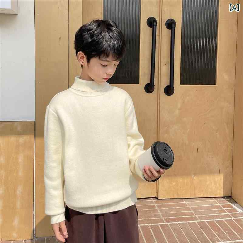 ・カテゴリ: 子供用セーター・性別: メンズ・生地加工: 柔軟加工・スタイル: 韓国風・対象年齢: 中大童（8歳以上、身長140cm以上）・毛糸の太さ: 普通・厚さ: 極厚・袖丈: 長袖・タイプ: プルオーバー・柄: ボーダー、無地・主な素材: アクリル60%・安全基準: B類・ネックライン: クルーネック・フード: なし（フードなし）・カラー展開: ホワイト、ブラック、グレー、ボーダー・対応身長: 110cm、120cm、130cm、140cm、150cm、160cm、170cm