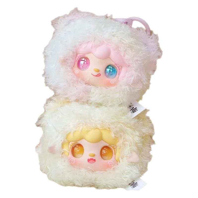Yooki 団一団ベア ぬいぐるみブラインドボックス｜8デザイン＋2隠し款｜もちもち団子フォルム×ふわふわ毛並み｜電鍍アイ・オッドアイ（異瞳）レア入り｜ソフビフェイス＆香り付き癒し系 putera-10468263 GRATIQUE MIEI サンプル画像2