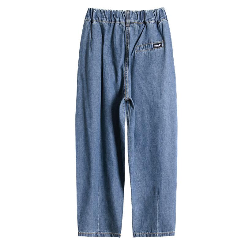 ジーンズ キッズ 男の子 ジュニア 長ズボン パンツ ジーパン デニム バルーンパンツ コクーンパンツ ボトムス 子供服 子供用 子ども服 秋物 秋冬 裾絞り ゆったり 伸縮性 ストレッチ ウエストゴム 動きやすい カジュアル