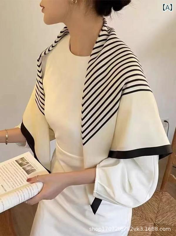 ・カテゴリ: 方巾・サイズ: 86*86cm・主な素材: 桑蚕丝100%・編み方: 绉纹・スタイル: 個性・デザイン要素: 線条、幾何・加工技術: 印花