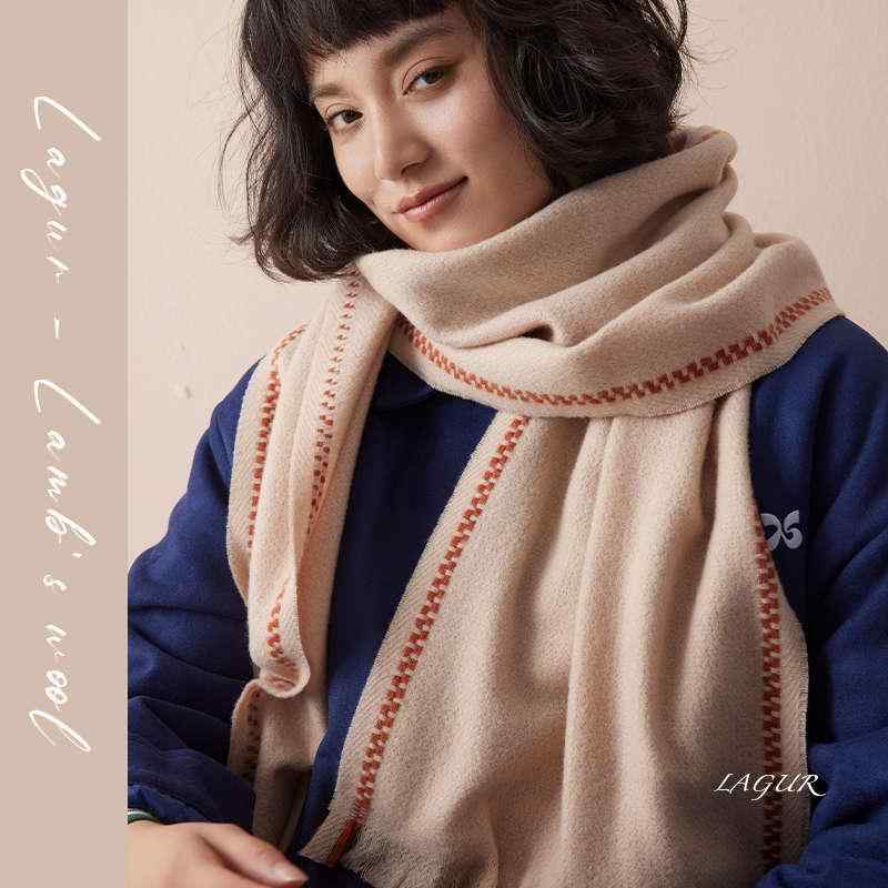 ・機能: 保暖・カラー展開: 牛奶白、砖红色・主な素材: 羊毛100%・スタイル: ファッション通勤