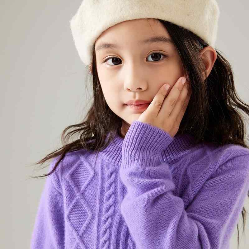 セーター 男の子 女の子 キッズ 子供 ハーフハイネック プルオーバー ウール 羊毛 針織 ニット トップス 厚手 秋冬 長袖 暖かい 防寒 幼児 通学 通園 ジュニア カジュアル