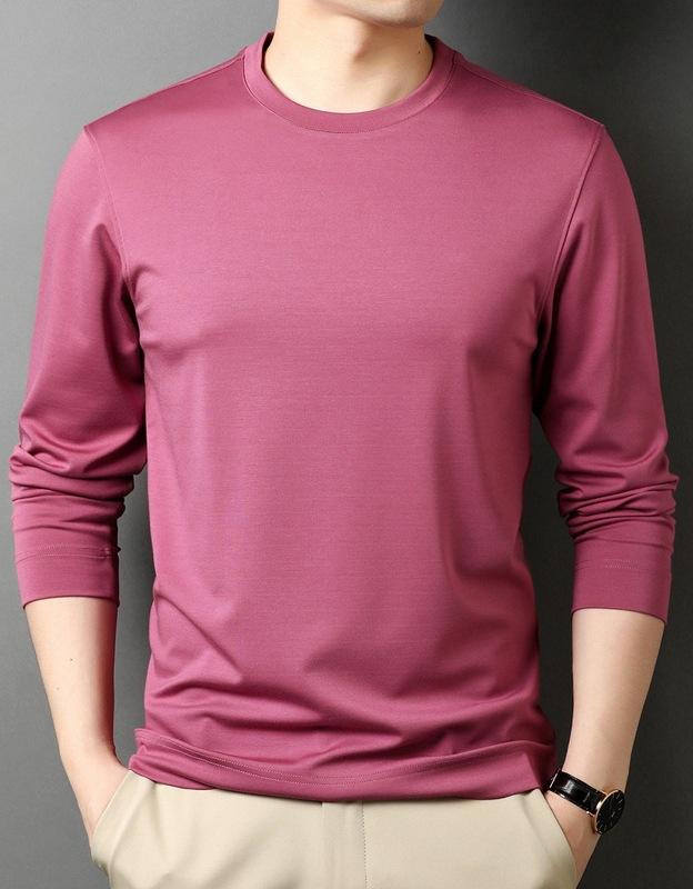 ・カテゴリ: Tシャツ・スタイル: カジュアル・主な素材: 羊毛 81%-90%、桑蚕丝・ネックライン: クルーネック・袖丈: 長袖・シルエット: レギュラーフィット・柄: 無地・厚さ: 普通・誤差範囲: 2cm・仕様: プルオーバー、ノンアイロン、ステッチ、フードなし・機能性: 通気性、防水、防シワ、防汚、吸湿速乾・適応対象: メンズ・生地の重さ: 180g-250g・カラー展開: グリーン、ダークブルー、ブラック、ネイビー、ピンク、ワインレッド、グレー、ダークインクブルー・サイズ展開: 165/M、170/L、175/XL、180/2XL、185/3XL、190/4XL
