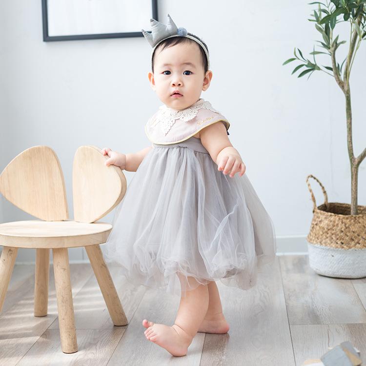 ・カテゴリ: 吊りスカート、ベストスカート、子供用ドレス・スタイル: プリンセス・生地: オーガンジー・安全基準: Aクラス・主な素材: 綿・主な素材の含有量: 0-100%・対象年齢: 乳幼児（1-3歳、80-100cm）・性別: 女の子・柄: 無地・生地加工: 柔軟加工・スカートのデザイン: プリンセスドレス・裏地素材: 綿・裏地素材の含有量: 100%・デザイン要素: 可愛い・カラー展開: ライトグレー、ホワイト、ピンク、ダークグレー・対応身長: 0-6歳