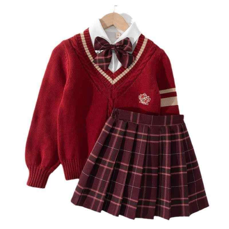 ワンピース 長袖 キッズ 女の子 子供服 セーラー服 秋冬 制服 フォーマル 学院風 ジュニア 10代 かわいい お出かけ 通学 通園 レッド ネイビー