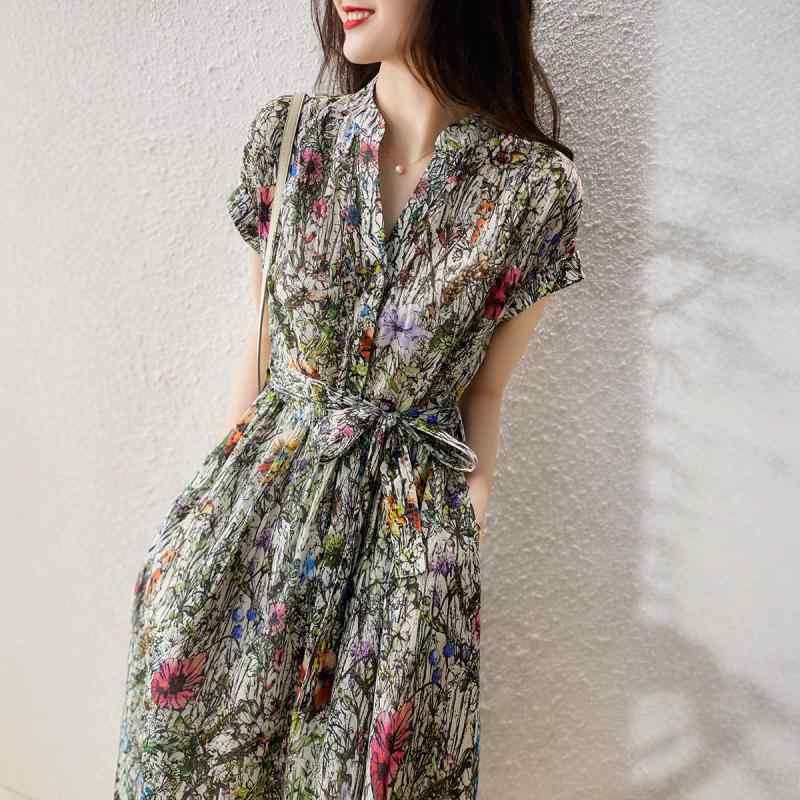 ワンピース レディース 半袖 膝丈 花柄 シフォン 体型カバー 着痩せ お出かけ デート 旅行 通勤 お呼ばれ 春 夏 フェミ二ン 大人 上品 ママ 30代 putera-10502991 GRATIQUE MIEI パッケージ画像