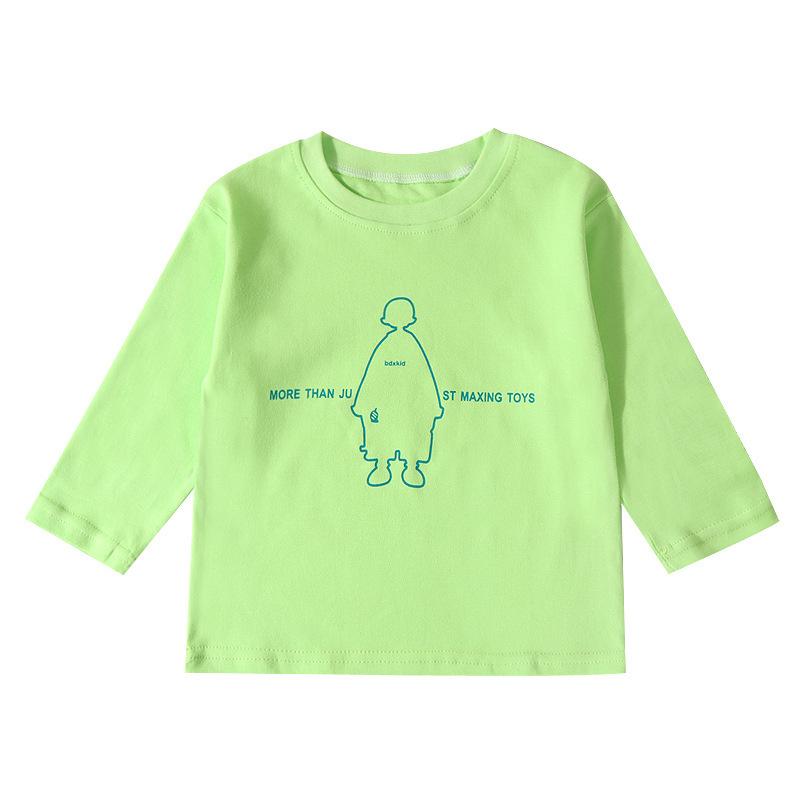 Tシャツ トップス 長袖 キッズ ベビー 子供服 男の子 女の子 コットン 綿 100% 丸首 ラウンドネック インナー カットソー プルオーバー ゆったり 動きやすい 着心地 通園 通学 お出かけ カジュアル 春 秋 無地
