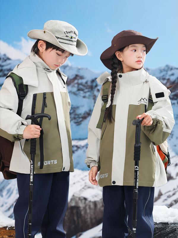 ウインドブレーカー キッズ 男の子 女の子 3点セット アウター ジャケット 長袖 パンツ 取り外し可能 フード付き 防風 防水 通園 通学 運動会 小学生 幼稚園 園服 保育園 制服 春 秋 冬