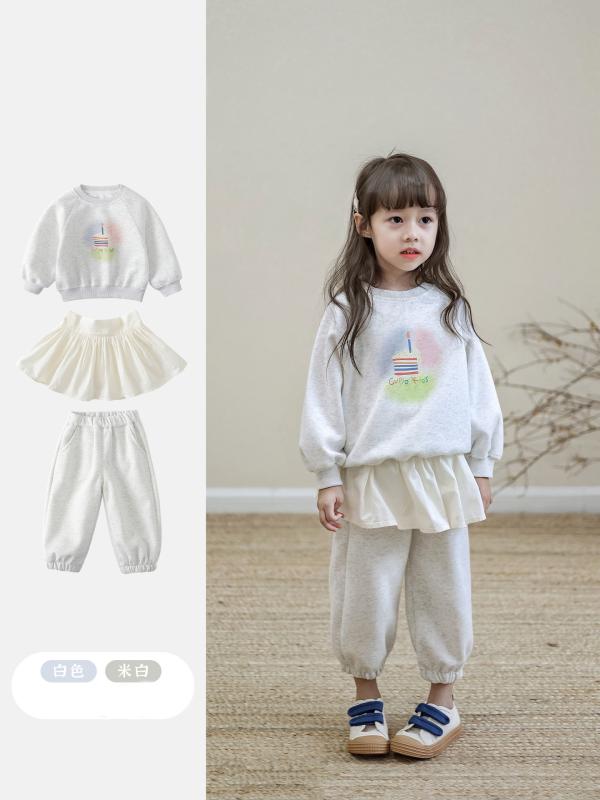 子供服 セットアップ 女の子 キッズ ベビー 上下セット 3点セット 長袖 パーカー ロングパンツ スウェット ベスト カジュアル 通園 通学 お出かけ 幼稚園 小学生 秋 冬 かわいい おしゃれ 80 90 100 110