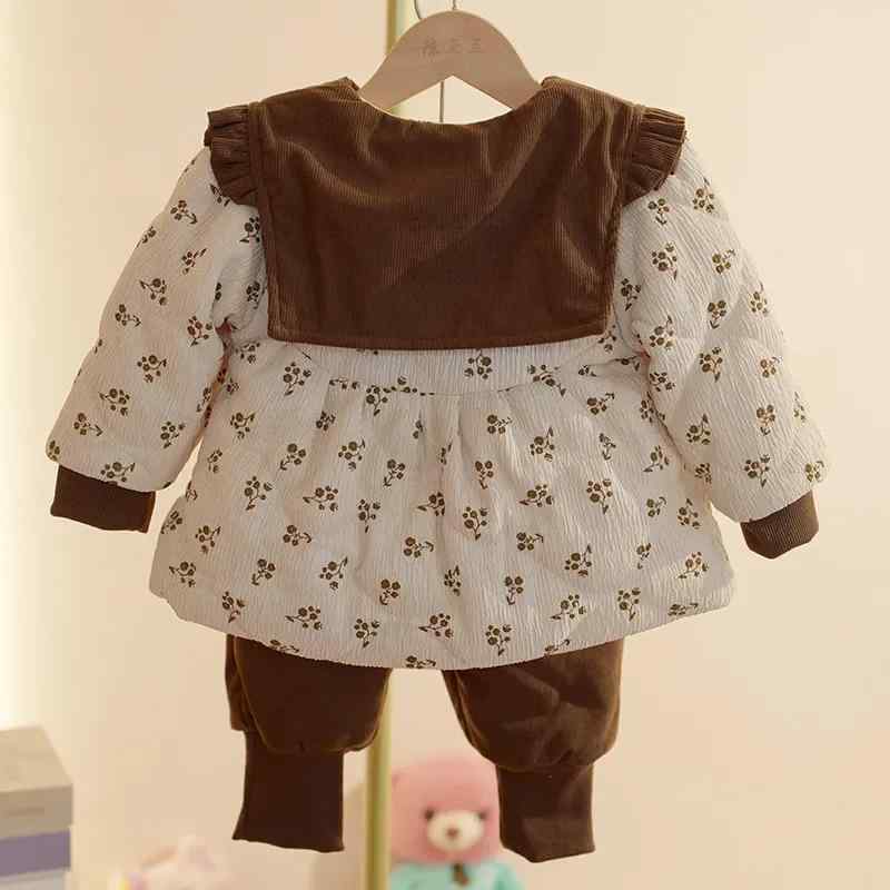セットアップ ベビー服 女の子 アウター 裏起毛 ジャケット パンツ ズボン 長袖 厚手 防寒 暖かい 上下セット 1歳 2歳 赤ちゃん 子供服 キッズ服 通園 お出かけ 秋 冬
