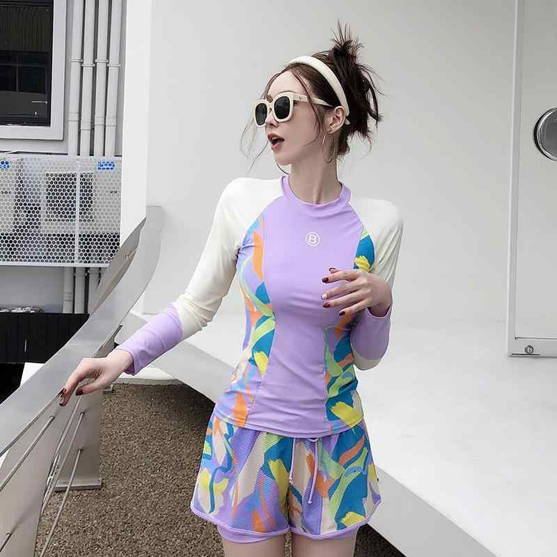 水着 レディース セパレート 体型カバー 長袖 ショートパンツ フィットネス 露出控えめ ぽっちゃり スポーツ ママ UVカット 温泉 海 プール 30代 40代