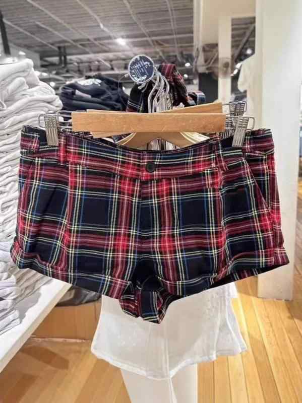 楽天市場】赤チェック ショートパンツの通販