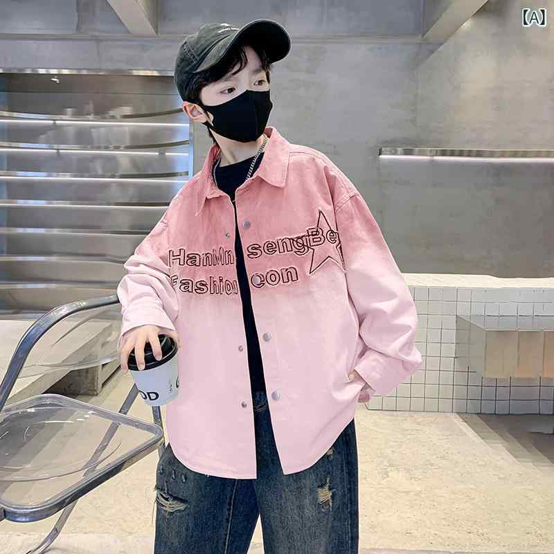 キッズ シャツ 男の子 長袖 トップス アウター 春服 秋服 子供服 スナップボタン ジュニア 通学 お出かけ レジャー カジュアル 綿 コットン 100 110 120 130 140 150 160 おしゃれ かっこいい