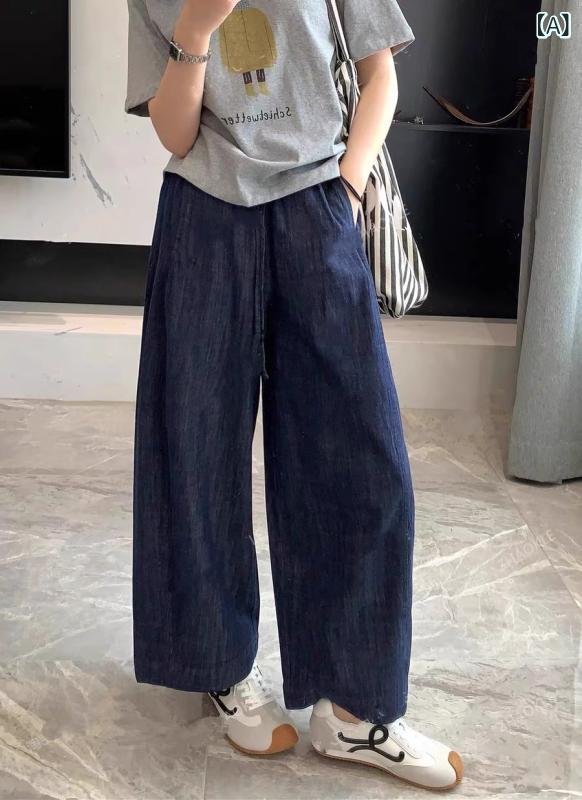 ワイドパンツ レディース サルエルパンツ 涼しい 薄手 ハイウエスト ゆったり 体型カバー 着痩せ シニア 母親 ママ 夏 部屋着 ルームウェア お出かけ 楽ちん putera-10511902 GRATIQUE MIEI サンプル画像2
