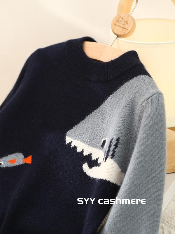 ・カテゴリ: 子供用セーター・対象性別: 男の子・生地加工: 起毛・スタイル: 韓国風・対象年齢層: 中小童（3〜8歳、100〜140cm）・毛糸の太さ: 細毛糸・厚さ: 極厚・袖丈: 長袖・着用方式: プルオーバー・柄: キャラクター・特徴: かわいい・主な素材: カシミア 50%・安全基準: B類・ネックライン: クルーネック・カラー展開: ネイビー・対応身長: 80cm、90cm、100cm、110cm、120cm、130cm、140cm、150cm、160cm、170cm