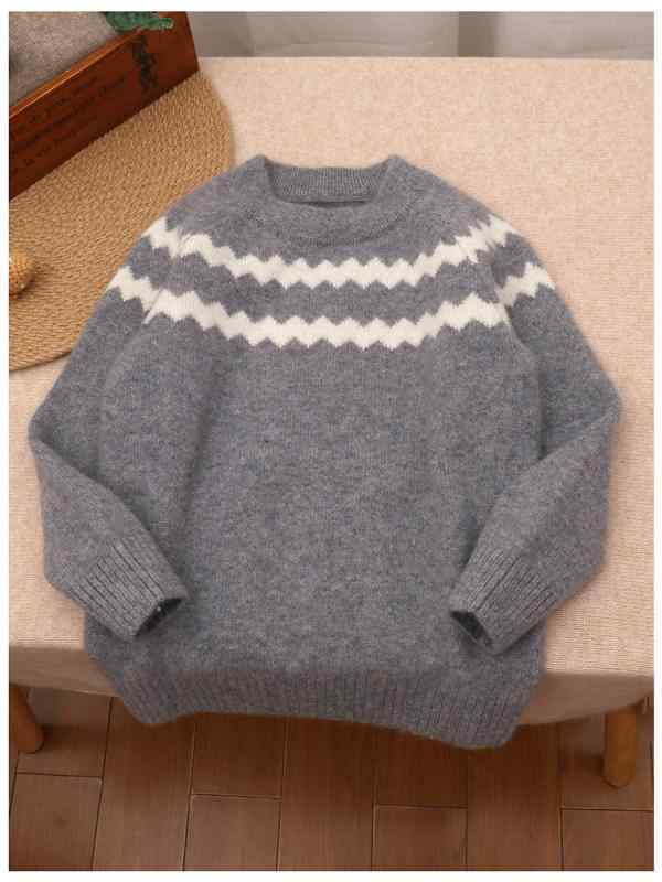 子供 ニット セーター 男の子 女の子 トップス キッズ カシミア インナー クルーネック プルオーバー 長袖 厚手 防寒 暖かい 無地 100代 通園 通学 お出かけ 秋 冬