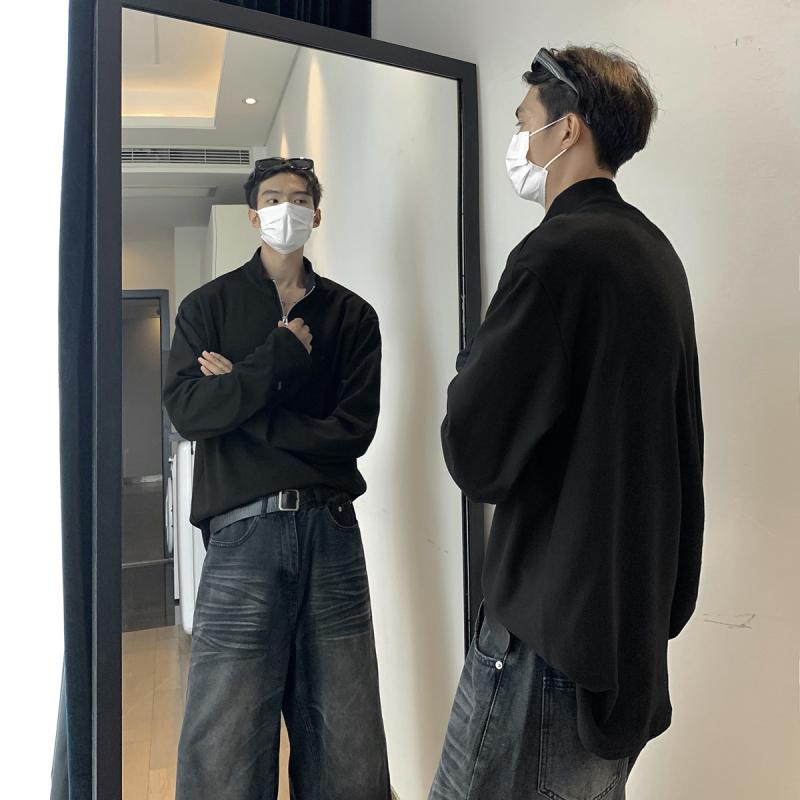 ・カテゴリ: パーカー・スタイル: カジュアル、韓国風・着用スタイル: プルオーバー・フード: なし・生地の厚さ: 普通・主な素材: ポリエステル100%・デザイン詳細: プリント・シルエット: ルーズフィット・カラー展開: ホワイト、ダークグレー、ブラック・サイズ展開: M、L、XL、XXL、3XL・対象: 青少年、メンズ、成人・袖丈: 長袖・袖の種類: レギュラー・重量: 180g-250g