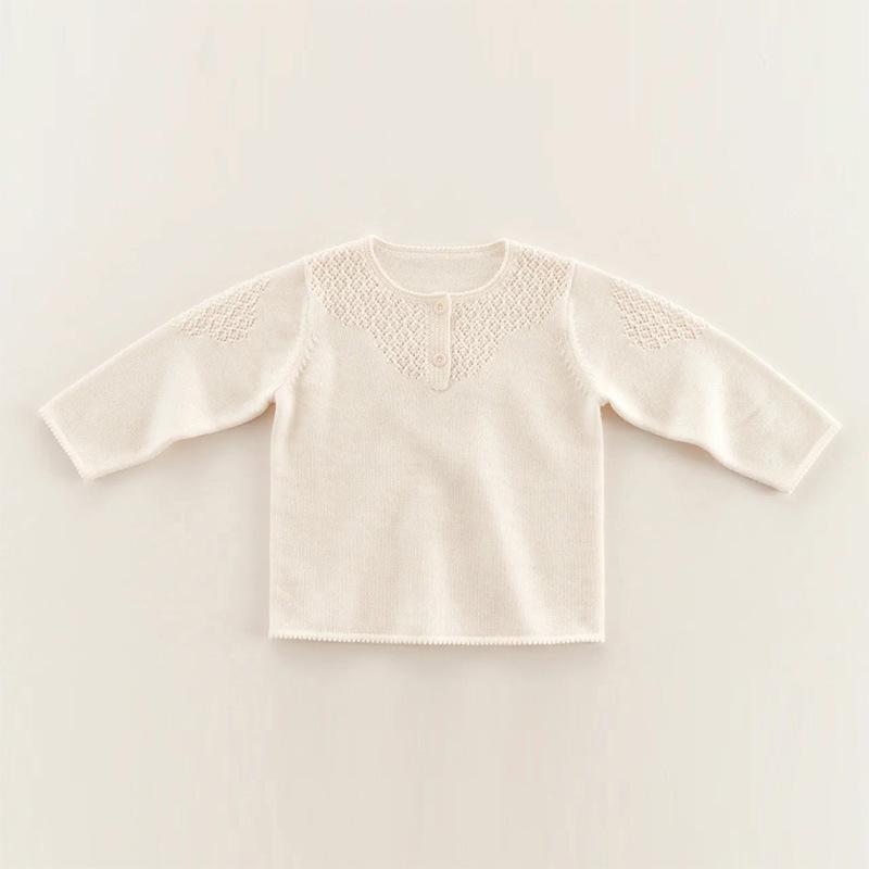 ・カテゴリ: 子供用ニットウェア・対象性別: 男女兼用・加工: 柔軟処理・スタイル: カジュアル・対象年齢: 中小童（3〜8歳、100〜140cm）・厚さ: 普通・袖丈: 長袖・着用方式: プルオーバー・柄: 無地・フード: フードなし・テイスト: キュート、ブリティッシュ、トレンディ、ヨーロピアン・素材: ニット・主な素材: ウール50%・安全基準: A類・毛糸の太さ: 普通毛線・ネックライン: クルーネック・カラー展開: ウールジャガードトップス・対応身長: 80cm、90cm、100cm、110cm、120cm、130cm
