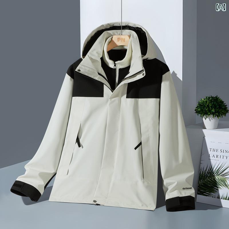 マウンテンパーカー メンズ レディース アウター ジャケット 3WAY インナー付き 裏起毛 防寒 防水 撥水 防風 登山服 スポーツ 普段使い 旅行 冬 putera-10554904 GRATIQUE MIEI サンプル画像2