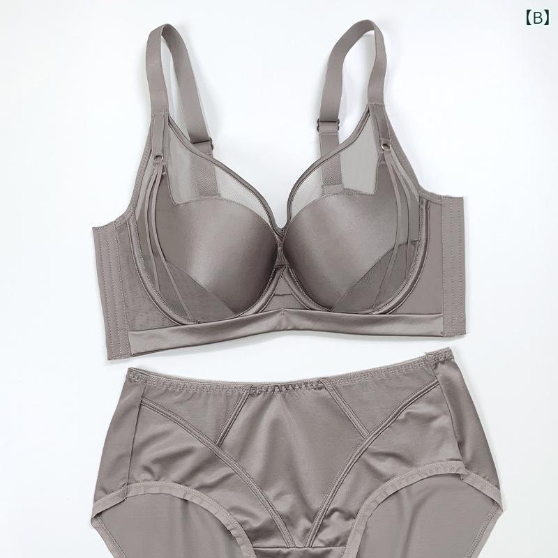 ブラジャー ノンワイヤー レディース 補正下着 シームレス 薄型 通気性 メッシュ ...