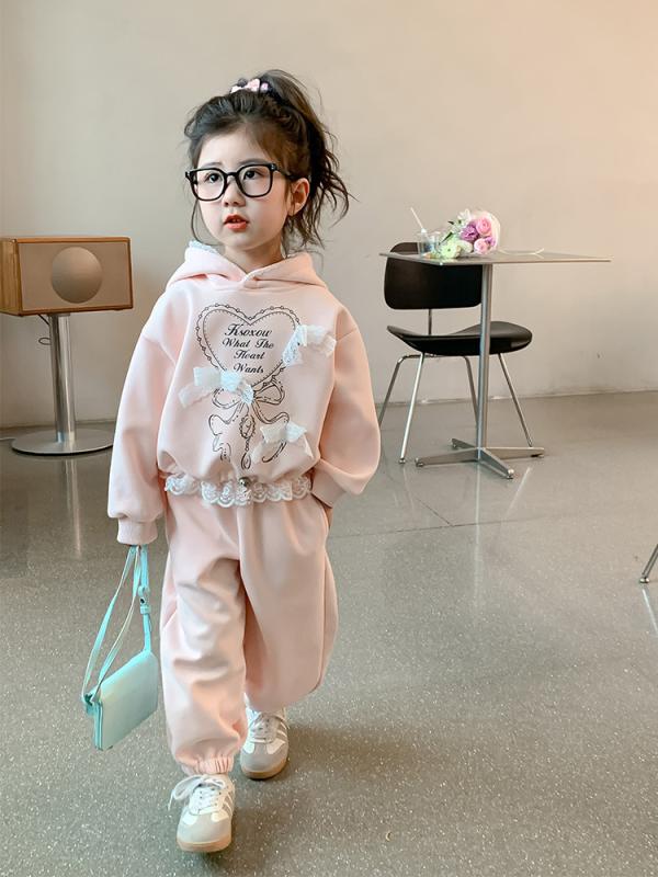 子供服 女の子 セットアップ 上下セット キッズ スウェット 長袖 長ズボン パンツ ジャージ スポーツウェア 運動着 普段使い 通園 通学 部屋着 お出かけ 秋 冬 かわいい カジュアル ゆったり 110