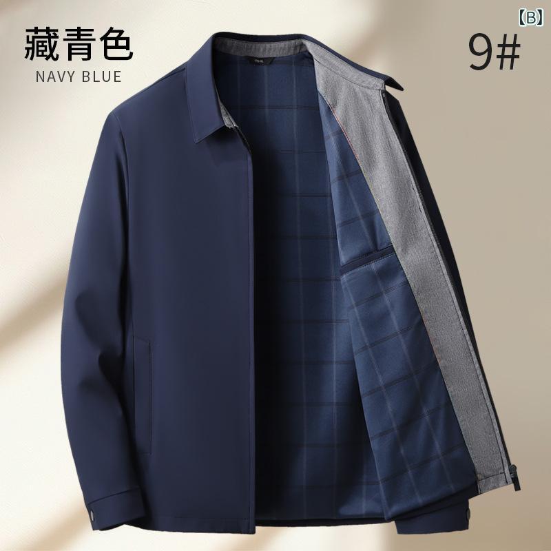 ジャケット メンズ 40代 襟付き 紳士 アウター 事務服 ブルゾン ジップアップ 秋 冬 ビジネス カジュアル 通勤 お出かけ 旅行 シニア 父親 敬老の日 ギフト 贈り物 上着 長袖 羽織り 防風 スッキリ putera-10577285 GRATIQUE MIEI サンプル画像3