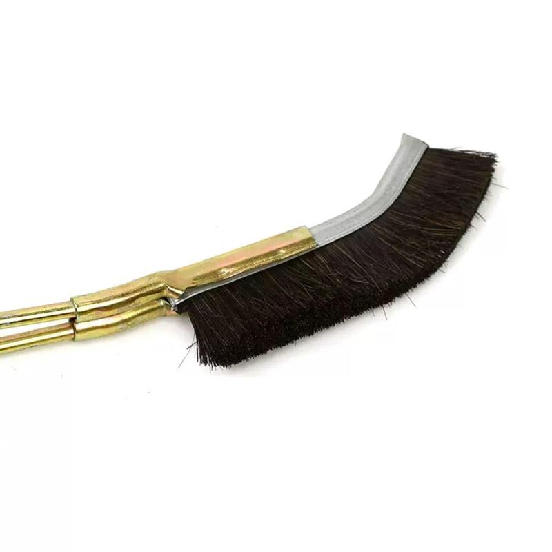 yelingzhi J型ブラシ 掃除ブラシ ナイロン 柄鉄にメッキしました キッチンの排水口や水道蛇口などの水回り、コンロや電子レンジ、冷蔵庫の隙間用 putera-10606664 GRATIQUE MIEI サンプル画像3