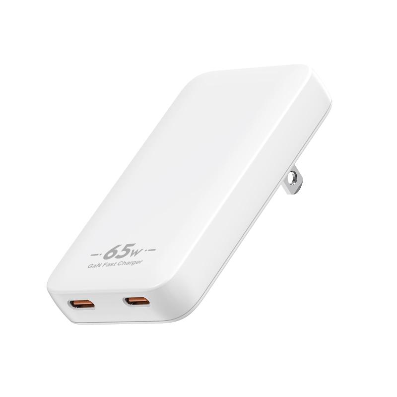 JUNLIT 超薄14.6mm 65W GaN USB-C充電器 USB-C 2ポート PD対応 PSE認証 折りたたみ式 putera-10607307 GRATIQUE MIEI パッケージ画像