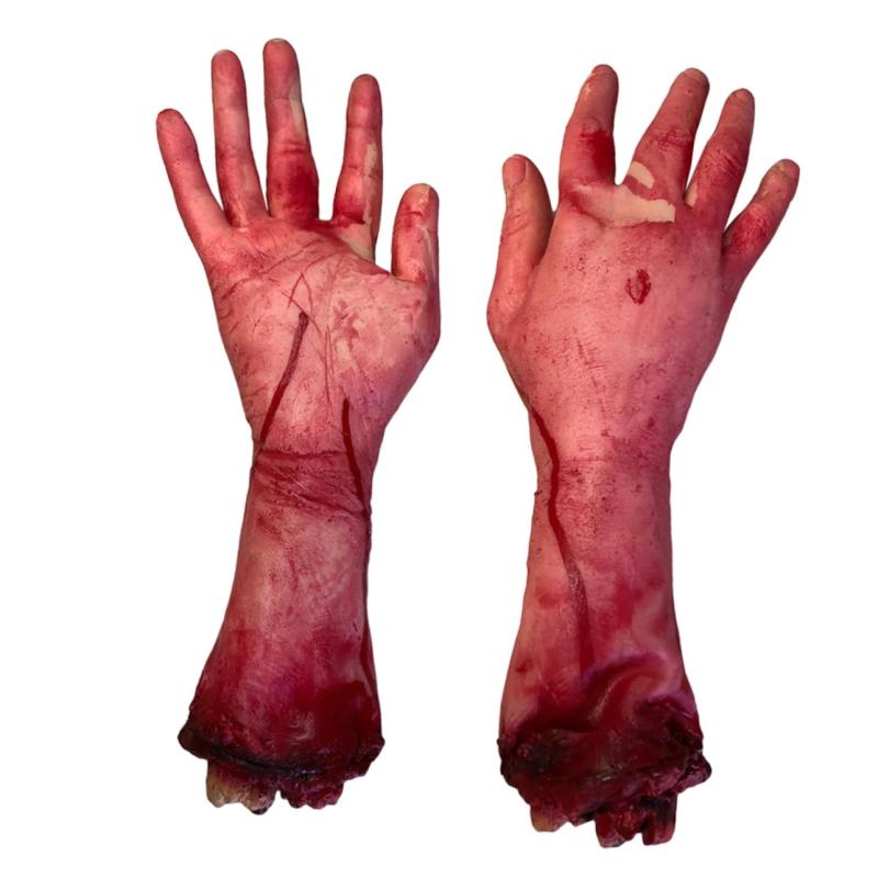 YARNOW ホラー 義手 装飾 2個セット 切断された手腕 ハロウィン お化け屋敷 パーティー用小道具 リアルな人工模型ハロウィーンの 人工の手: 小さいサイズで、保管にあまりスペースをとりません。倉庫のどこにでも設置できます。壊れた手の小道具：この 人工の手はパーティーの雰囲気を高め、フェスティバルをより思い出深いものにします。ハロウィーン用品: ✋✋血まみれのハロウィーンの装飾は、友達と冗談を言うのに良い選択であり、誰かを怖がらせるためにどこにでも置くことができ、壁やドアに掛けることもでき、どんな部屋も恐ろしいホラー映画のシーンに変えます。ハロウィーン用の 人工の手：絶妙な仕上がり、シミュレーション壊れた手のモデル、より現実的です。臭いもなく、掃除も可能です。ハロウィーンの飾り: ✋✋ の怖い外観を持つこれらの 人工の体の部分は、ハロウィーンの小道具の装飾、お化け屋敷、舞台小道具、トリック、エイプリルフールの小道具などです。パーティーやハロウィーンの日に 人工の体の部分でゲストを怖がらせるのを想像するだけで、とても楽しいイベントになります。