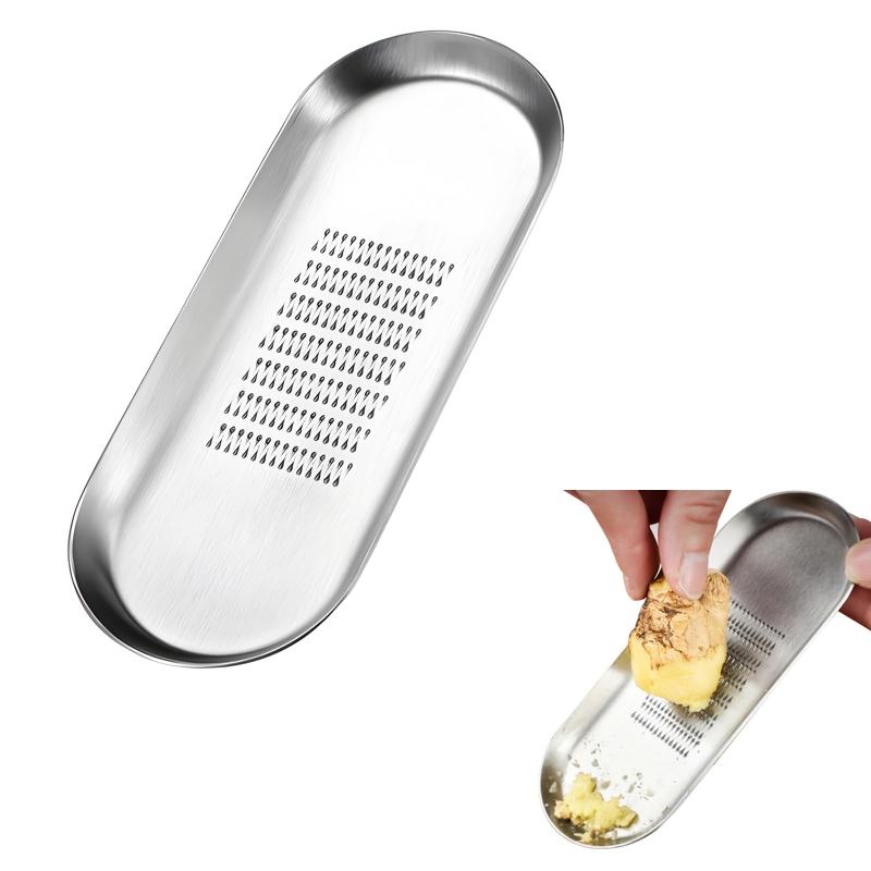 Liroyal おろし器 生姜おろし器 おろし金 ステンレス製 大根 わさび にんにくりんご 玉ねぎ 薬味おろし 調理用品 調理器具 多機能キッチンツール 食器洗い機対応 保存しやすいです putera-10608524 GRATIQUE MIEI パッケージ画像
