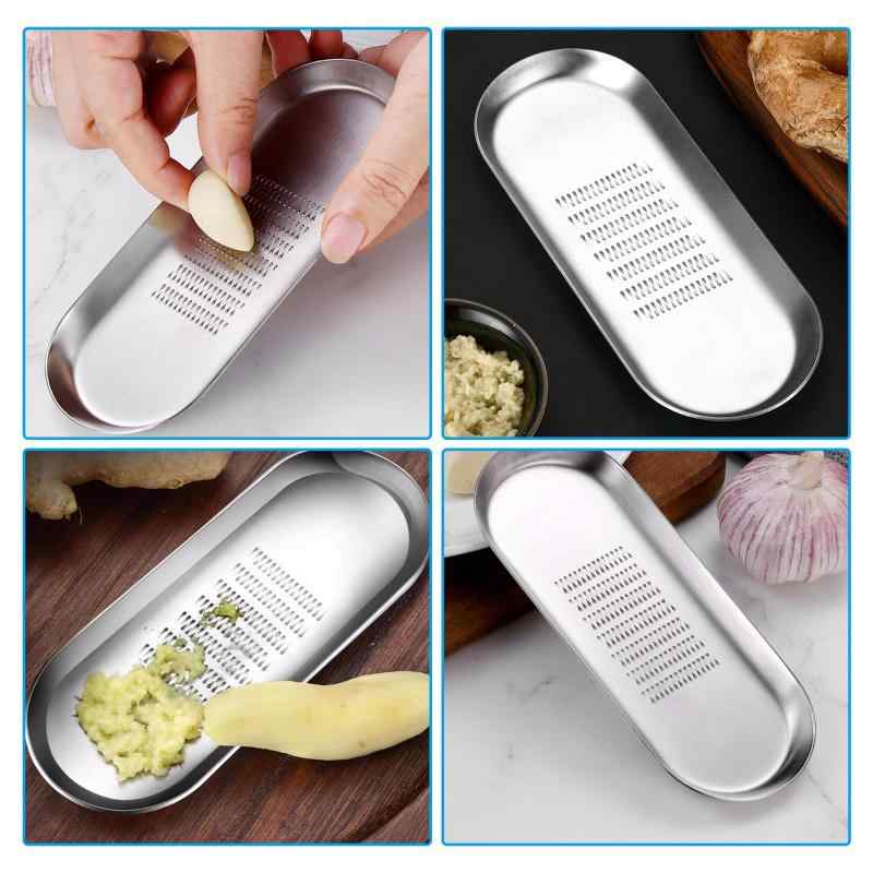 Liroyal おろし器 生姜おろし器 おろし金 ステンレス製 大根 わさび にんにくりんご 玉ねぎ 薬味おろし 調理用品 調理器具 多機能キッチンツール 食器洗い機対応 保存しやすいです putera-10608524 GRATIQUE MIEI サンプル画像3
