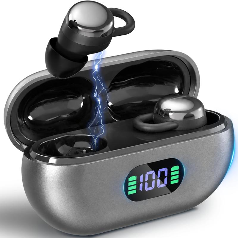 イヤホン bluetooth ワイヤレスイヤホン 2026新型モデル 睡眠用 ブルートゥースイヤホン ぶるーとぅーす イヤフォン 数字LEDディスプレイ ENC 通話ノイズリダクション IPX4 防水 小型/軽量 長時間再生 Type-C 充電 スポーツ