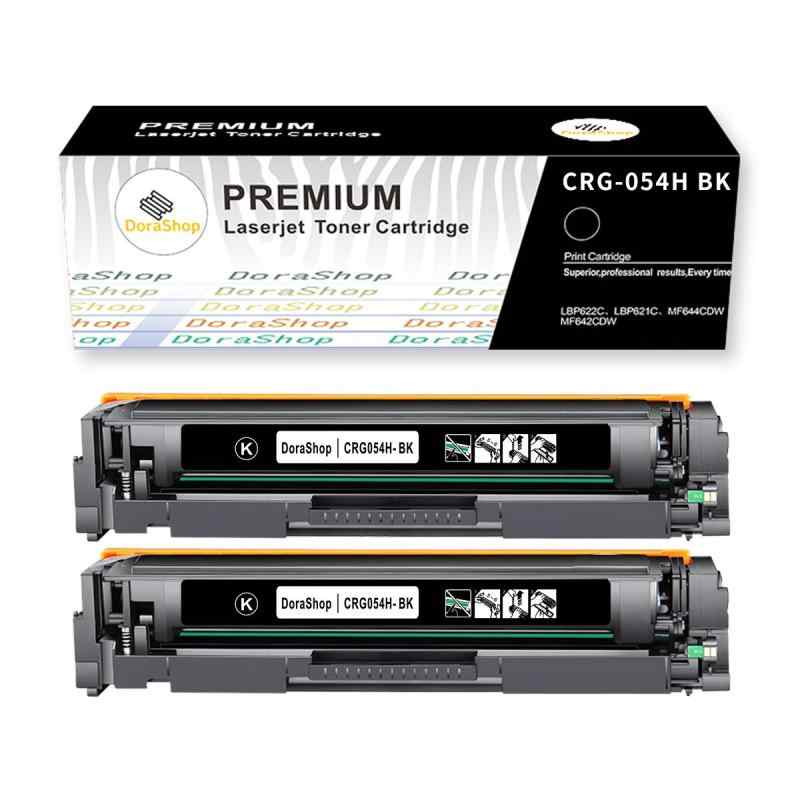 Canon キャノン用 CRG-054H BK （ブラック2本) 2本セット 「大容量」 印刷枚数：ブラック：約3100枚ぐらい/本 （A4用紙で5％印字率の場合） 互換トナーカートリッジ　対応機種1、【DoraShopトナーカートリッジ】印刷枚数：ブラック：約3100枚ぐらい/本（ISO/IEC 19752に基く、A4用紙で5％印字率の場合）日本の高品質トナーパウダーを使用して、互換カートリッジです、メーカ純正品ではありません。2、【商品内容】 BK×2本 互換トナーカートリッジ「計2本パック」大容量3、【対応機種】　MF644Cdw　MF642Cdw　 LBP622C　LBP621C4、【高品質 かつ 高コスパ】DoraShop 互換トナーはユーザーに長く安心してご使用いただくために高品質にこだわっております。自社提携の生産工場は ISO9001 (品質マネジメントシステム)とISO14001(環境)の国際標準化機構認定工場にて製造。出荷前にはいくつもの厳しい検品基準をクリアしております。さらに提携工場での製造ということで従来よりもコストを徹底的にカットすることで 圧倒的にリーズナブル。5、トナーがあった際はお気軽にサポートまでお問い合わせくださいませ。 ご連絡の方法：アカウントサービス内の「アカウントサービス」→「注文履歴」→「販売元」→「質問する｣から、お気軽にお問合せ下さい。