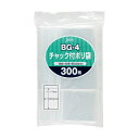 ジャパックス チャック付ポリ袋 横60×縦85mm 厚さ0.04mm BG-4 透明 300枚