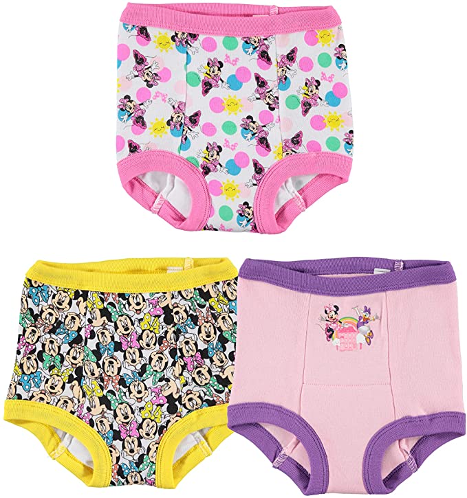 ディズニー　ミニーマウス　女の子　トイレトレーニング　ショーツ　パンツ　3枚セット　18ヶ月　2歳　3歳　4歳　 　並行輸入品