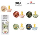 BIBS (ビブス)2個入 おしゃぶり 0-6ヵ月 6ヵ月-18ヵ月 出産祝い 【正規輸入品】