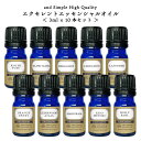 【2点購入でラベンダー】 &SH エクセレント エッセンシャルオイル セット ( 3ml× 10本 ) [ お試し アロマ 精油 植物100% 天然 ピュア ア...