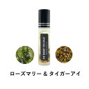 【2点購入でラベンダー】 &SH 浄化セット スピリチュアル アロマオイル ローズマリー & タイガーアイ 10ml ボトル [ エッセンシャルオイル & パワ...