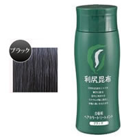 【香水プレゼント】 白髪用 利尻ヘアカラートリートメント 【 ブラック 】 200g ( りしり / 白髪染め / トリートメント / 白髪染めトリートメント / 利尻昆布 )『5』【 送料無料 】※北海道・沖縄除く